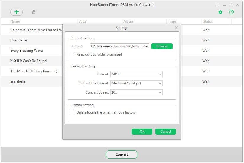 NoteBurner iTunes DRM Audio Converter Crack 4.7.3 Full Version For PC