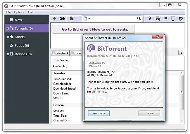 BitTorrent Pro Crack 7.10.5 Build 46211 For PC Download Latest Version