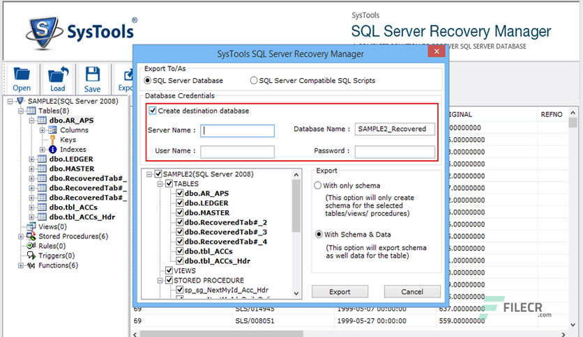 SysTools SQL Recovery 15.4 Crack + Serial Keys [Latest] 2023